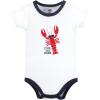 imageHudson Baby Unisex Baby Bodysuit Short and Sock 3Piece SetCool Dude Lobster
