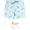 imageHudson Baby Unisex Baby Bodysuit Short and Sock 3Piece SetCutest Beach Dude