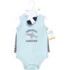 imageHudson Baby Unisex Baby Bodysuit Short and Sock 3Piece SetHandsome Shark