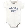 imageHudson Baby Unisex Baby Bodysuit Short and Sock 3Piece SetMamas Boy Blue Star