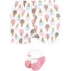 imageHudson Baby Unisex Baby Bodysuit Short and Sock 3Piece SetMelt My Heart Ice Cream