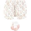 imageHudson Baby Unisex Baby Bodysuit Short and Sock 3Piece SetPink Sage Floral