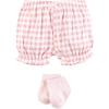 imageHudson Baby Unisex Baby Bodysuit Short and Sock 3Piece SetPink Teddy Bear