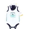imageHudson Baby Unisex Baby Bodysuit Short and Sock 3Piece SetSea Octopus
