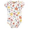 imageHudson Baby Unisex Baby Cotton Bodysuit Pant and Bib Set Peace Love Flowers NewbornBonita