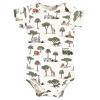 imageHudson Baby Unisex Baby Cotton Bodysuit Pant and Bib Set Peace Love Flowers NewbornGoing on Safari