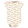 imageHudson Baby Unisex Baby Cotton Bodysuit Pant and Bib Set Peace Love Flowers NewbornSunshine Rainbows
