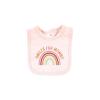 imageHudson Baby Unisex Baby Cotton Bodysuit Pant and Bib Set Peace Love Flowers NewbornSunshine Rainbows
