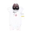 imageHudson Baby Unisex Baby Cotton Bodysuit Pant and Shoe SetBonjour Paris