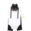 imageHudson Baby Unisex Baby Cotton Bodysuit Pant and Shoe SetBurgundy Black Bow Tie
