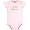 imageHudson Baby Unisex Baby Cotton Bodysuit Pant and Shoe SetGold Little Princess