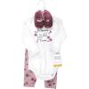 imageHudson Baby Unisex Baby Cotton Bodysuit Pant and Shoe SetPlum Wildflower