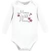 imageHudson Baby Unisex Baby Cotton Bodysuit Pant and Shoe SetPlum Wildflower