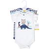 imageHudson Baby Unisex Baby Cotton BodysuitsBeach Dino