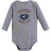 imageHudson Baby Unisex Baby Cotton BodysuitsBlue Football