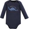 imageHudson Baby Unisex Baby Cotton BodysuitsBlue Green Dino