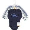 imageHudson Baby Unisex Baby Cotton BodysuitsBlue Green Dino