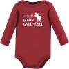 imageHudson Baby Unisex Baby Cotton BodysuitsBoy Holiday Village