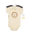 imageHudson Baby Unisex Baby Cotton BodysuitsBrave Lion