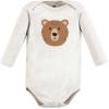 imageHudson Baby Unisex Baby Cotton BodysuitsBrown Bear