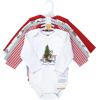imageHudson Baby Unisex Baby Cotton BodysuitsChristmas Forest