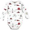 imageHudson Baby Unisex Baby Cotton BodysuitsChristmas Scene