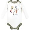 imageHudson Baby Unisex Baby Cotton BodysuitsCozy Woodland Friends Green