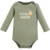 imageHudson Baby Unisex Baby Cotton BodysuitsCozy Woodland Friends Green