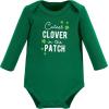 imageHudson Baby Unisex Baby Cotton BodysuitsCutest Clover