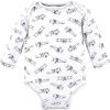 imageHudson Baby Unisex Baby Cotton BodysuitsGray Aviation