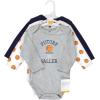 imageHudson Baby Unisex Baby Cotton BodysuitsGray Basketball