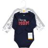 imageHudson Baby Unisex Baby Cotton BodysuitsLove Mom