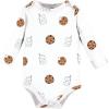imageHudson Baby Unisex Baby Cotton BodysuitsMilk Cookies Pair