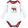 imageHudson Baby Unisex Baby Cotton BodysuitsMoose Be Christmas