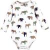 imageHudson Baby Unisex Baby Cotton BodysuitsMoose Bear Sweater