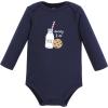 imageHudson Baby Unisex Baby Cotton BodysuitsNavy Milk and Cookie