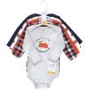 imageHudson Baby Unisex Baby Cotton BodysuitsPumpkin Pie