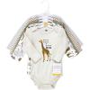 imageHudson Baby Unisex Baby Cotton BodysuitsRustic Safari