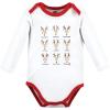 imageHudson Baby Unisex Baby Cotton BodysuitsSanta Reindeer