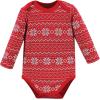 imageHudson Baby Unisex Baby Cotton BodysuitsSanta Reindeer