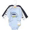 imageHudson Baby Unisex Baby Cotton BodysuitsVehicles