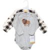 imageHudson Baby Unisex Baby Cotton BodysuitsWild Buffalo