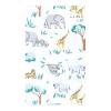imageHudson Baby Unisex Baby Cotton Flannel Burp Cloths 10Pack Dino Friends One SizeSafari Friends
