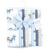 imageHudson Baby Unisex Baby Cotton Flannel Burp Cloths 12Pack Bundle Safari Friends One SizePastel Dino