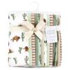 imageHudson Baby Unisex Baby Cotton Flannel Burp Cloths 12Pack Bundle Safari Friends One SizeWilderness