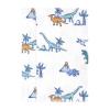 imageHudson Baby Unisex Baby Cotton Flannel Burp Cloths 4Pack City Life One SizePastel Dino