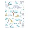 imageHudson Baby Unisex Baby Cotton Flannel Burp Cloths 4Pack City Life One SizeSafari Friends