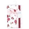imageHudson Baby Unisex Baby Cotton Flannel Burp Cloths Sweet Roses One Size