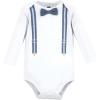 imageHudson Baby Unisex Baby Cotton Layette SetBlue Suspenders