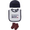 imageHudson Baby Unisex Baby Cotton Layette SetBurgundy Mamas Boy